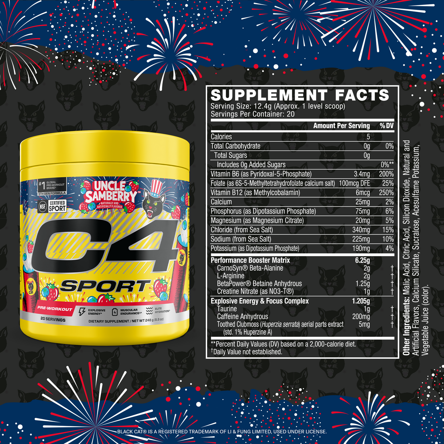 C4 Sport® Pre-Workout x Black Cat®