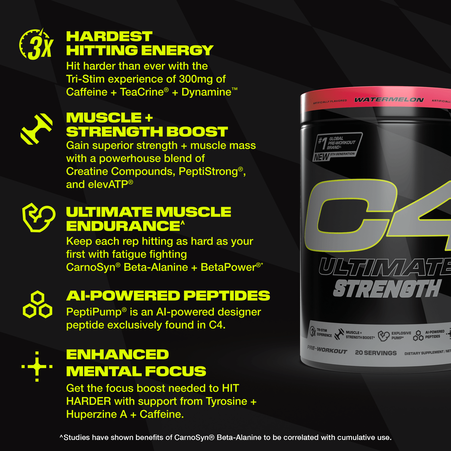 C4 Ultimate Strength Pre Workout Powder