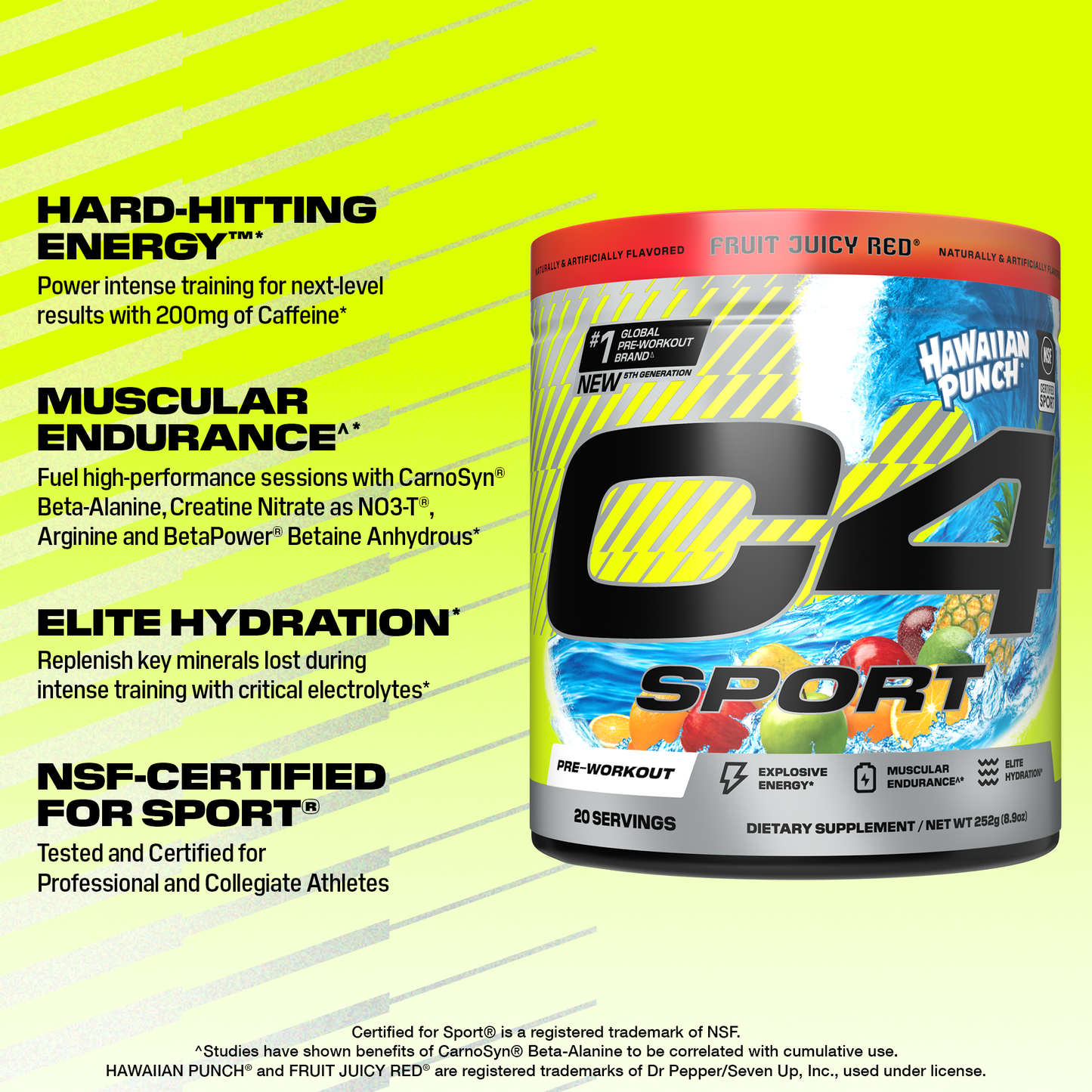 C4 Sport® x Hawaiian Punch Pre Workout Powder