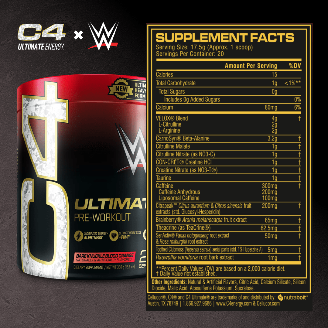 C4 Ultimate® X WWE® Pre Workout Powder View 5