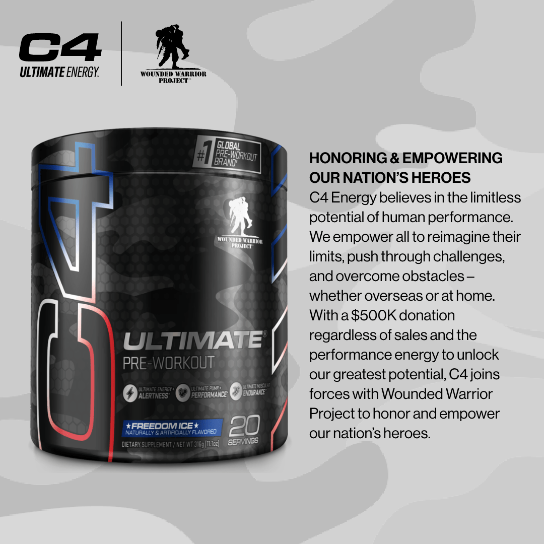 C4 Ultimate® X Wounded Warrior Project® Pre Workout Powder