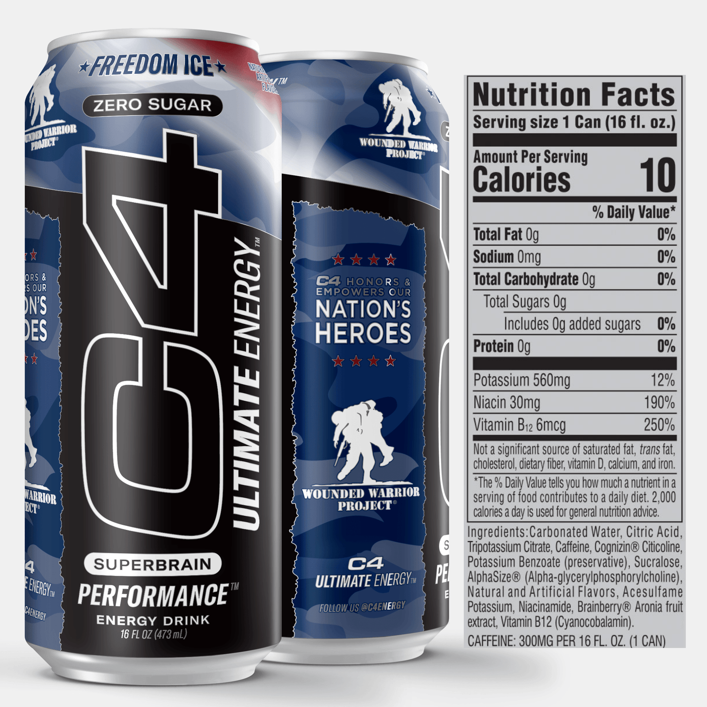 C4 Ultimate Energy™ X Wounded Warrior Project® Energy Drink