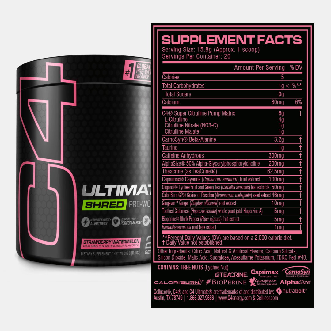C4 Ultimate® Shred Pre Workout Powder
