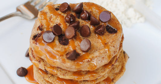 Salted Caramel Chocolate Chip PROtein Pancakes