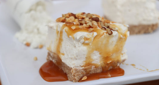 XTEND Pro Recipe: No-Bake Salted Caramel Protein Cheesecake