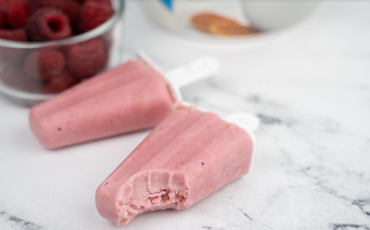 XTEND Pro Recipe: Raspberry Vanilla Protein Popsicles