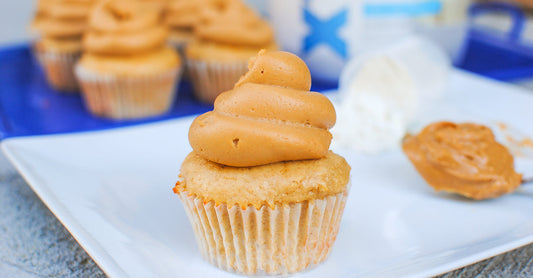 Vanilla Peanut Butter Protein Cupcakes