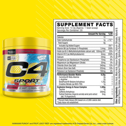 C4 Sport® x Hawaiian Punch Pre-Workout