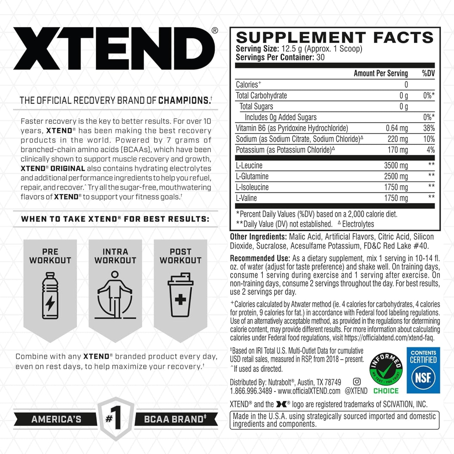 XTEND® Original BCAA Powder
