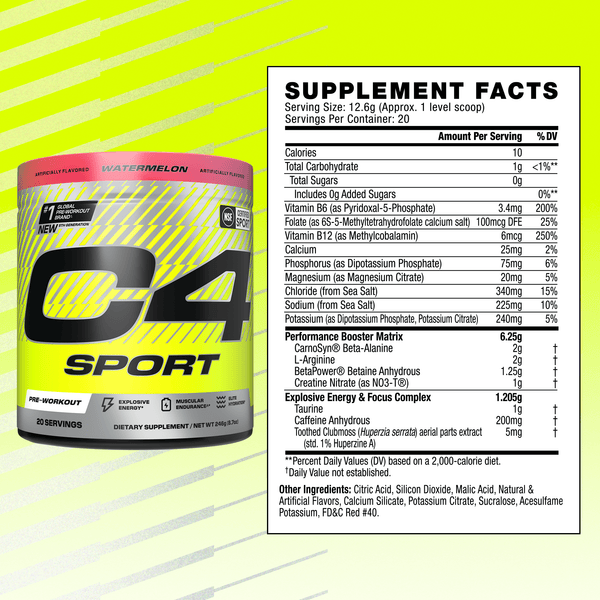 C4 Sport® Pre Workout Powder View 4