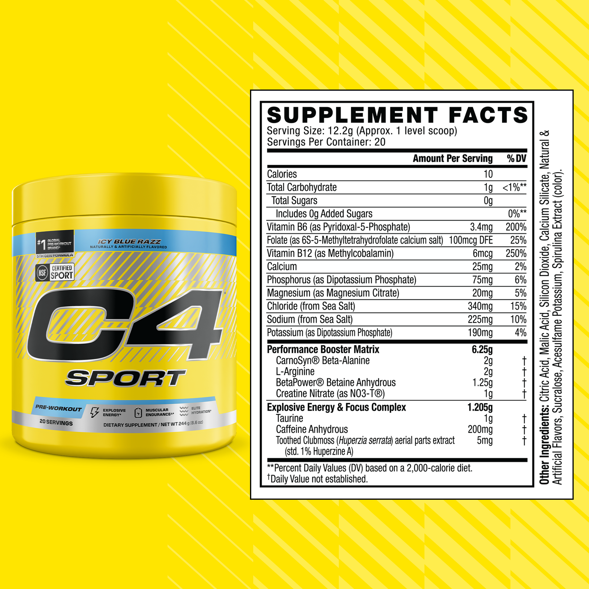 l carnitine with c4 Ripped Pre Workout Powder for Energy, Beta Alanine, Zero Sugar Energy Supplement Preworkout for Men & Women - 150mg Caffeine + Creatine-Free - Icy Blue Razz Ronnie Coleman L C4 Ultimate Pre-Workout 20 Servings