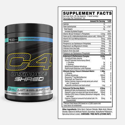 C4 Ultimate Shred Pre-Workout