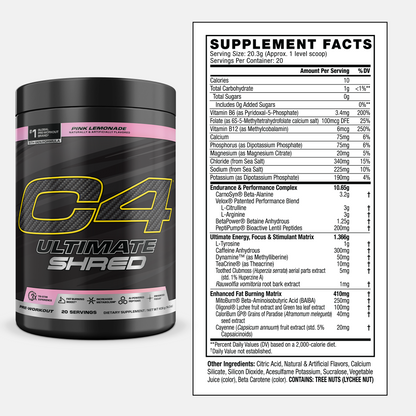 C4 Ultimate Shred Pre-Workout