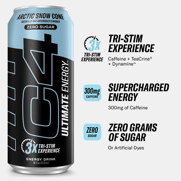 C4 Ultimate® Carbonated, Sugar Free Performance Energy 16oz (12-Pack)