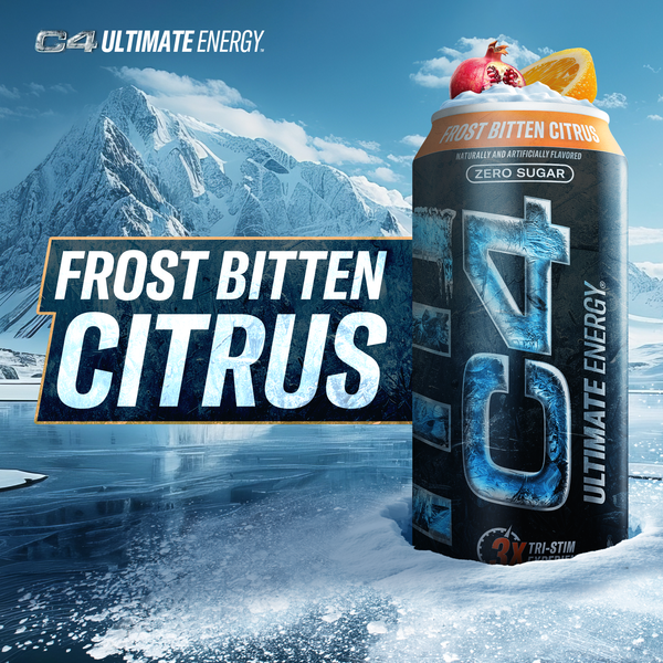 Image showcasing C4 Ultimate® Frost Carbonated | Sugar Free Performance Energy 16oz (12 ...