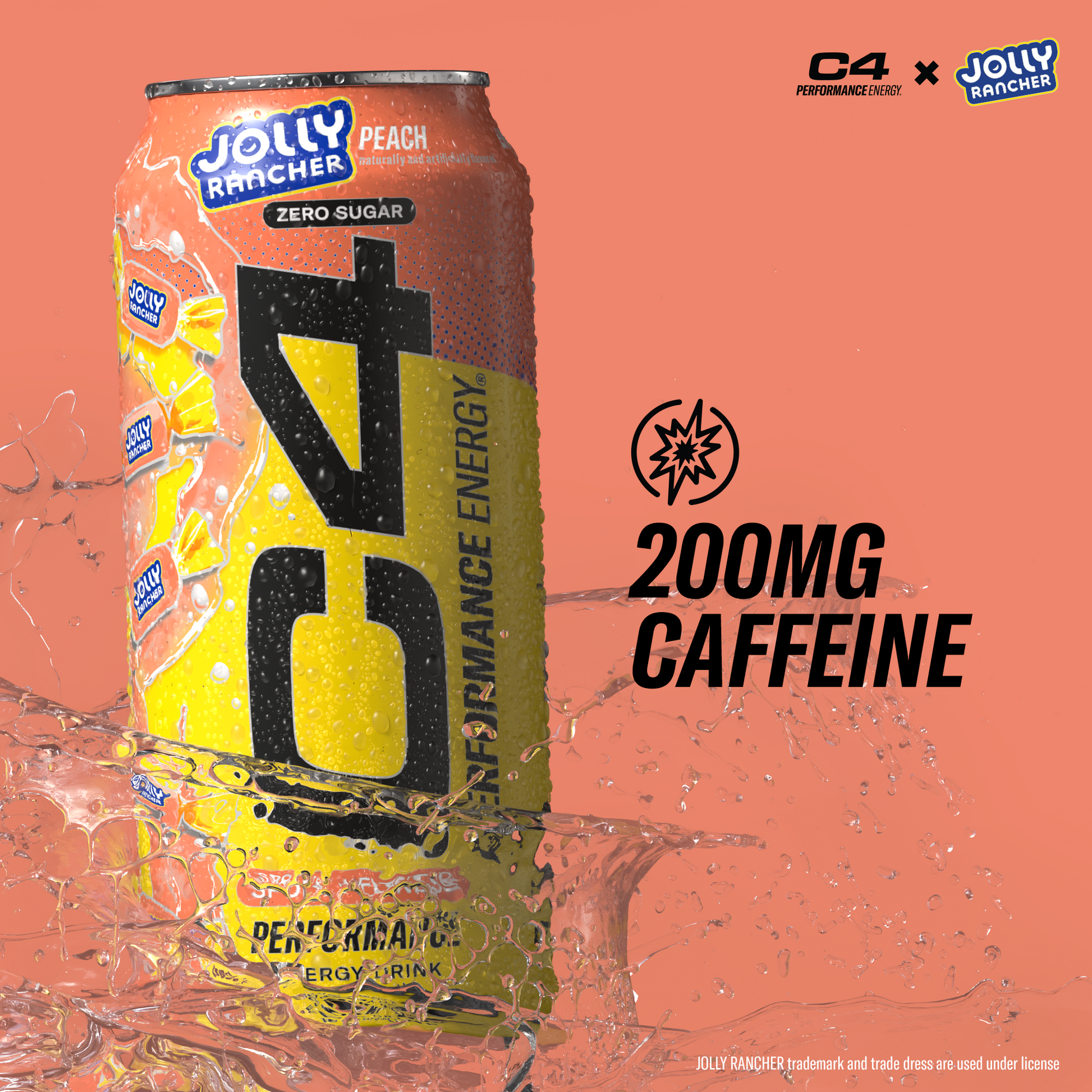 C4 Energy® x Jolly Rancher™ | Carbonated Energy Drink 16oz (12