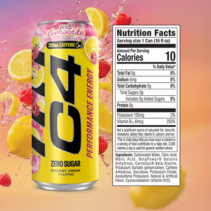 C4 Energy® Carbonated Pink Lemonade