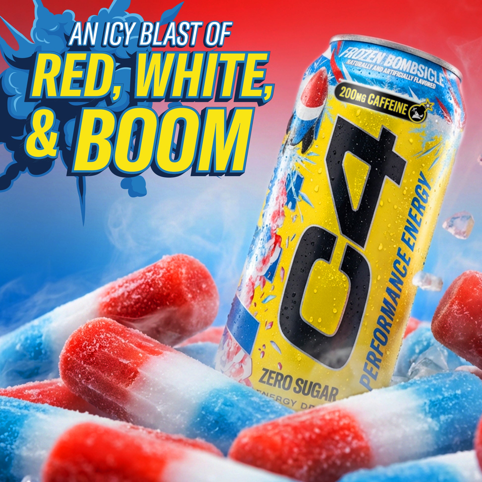C4 On The Go Sparkling Frozen Bombsicle 12 - 16 Fl. Oz. Cans C4 On The Go Sparkling Frozen Bombsicle 12 - 16 Fl. Oz. Cans