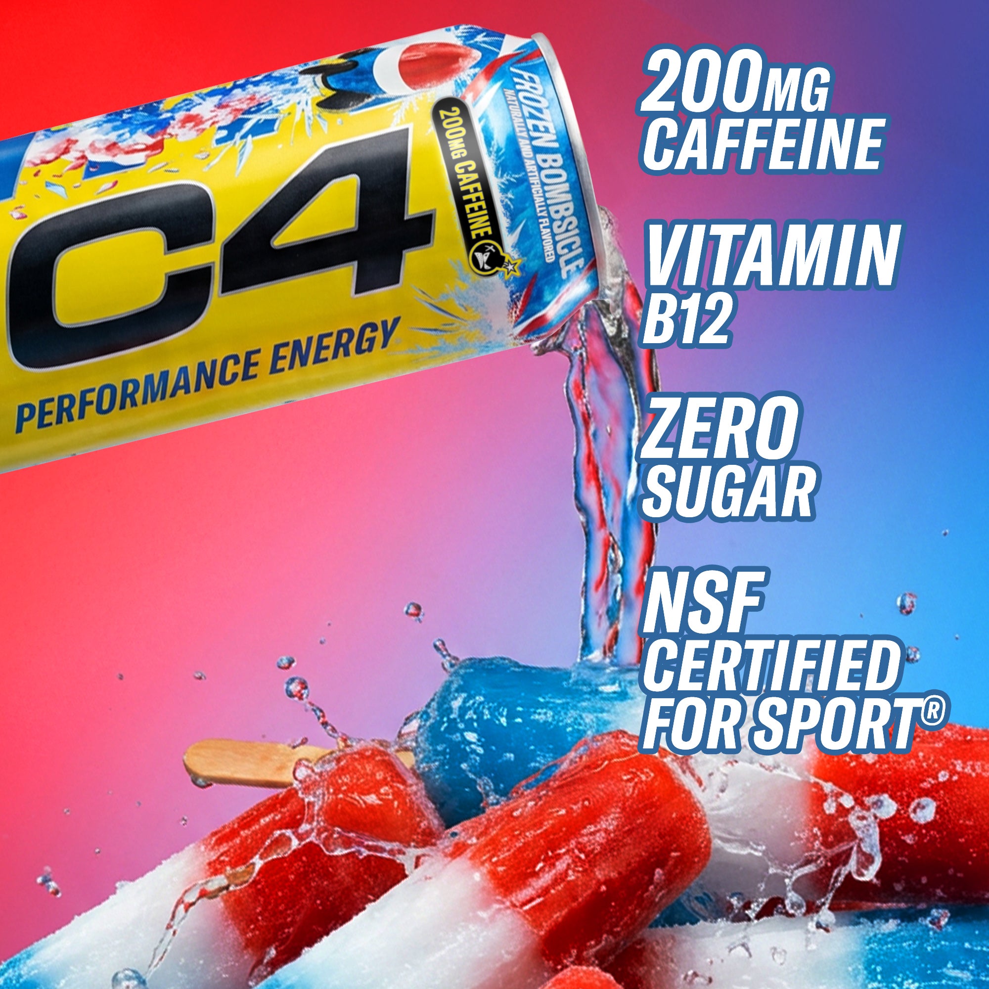 C4® Energy Carbonated | Energy Drink 12oz & 16oz (12-Pack) | Cellucor