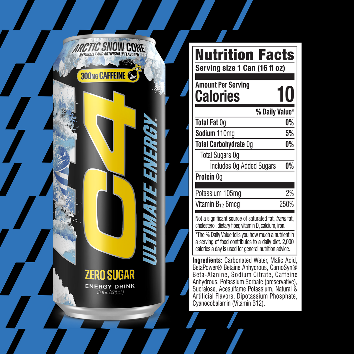 C4 Ultimate® Carbonated | Sugar Free Performance Energy 16oz (12-Pack ...