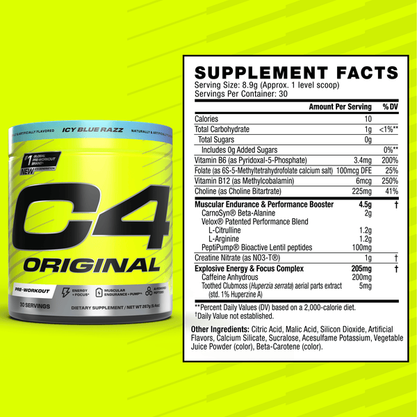 C4 Original Pre Workout Powder View 2
