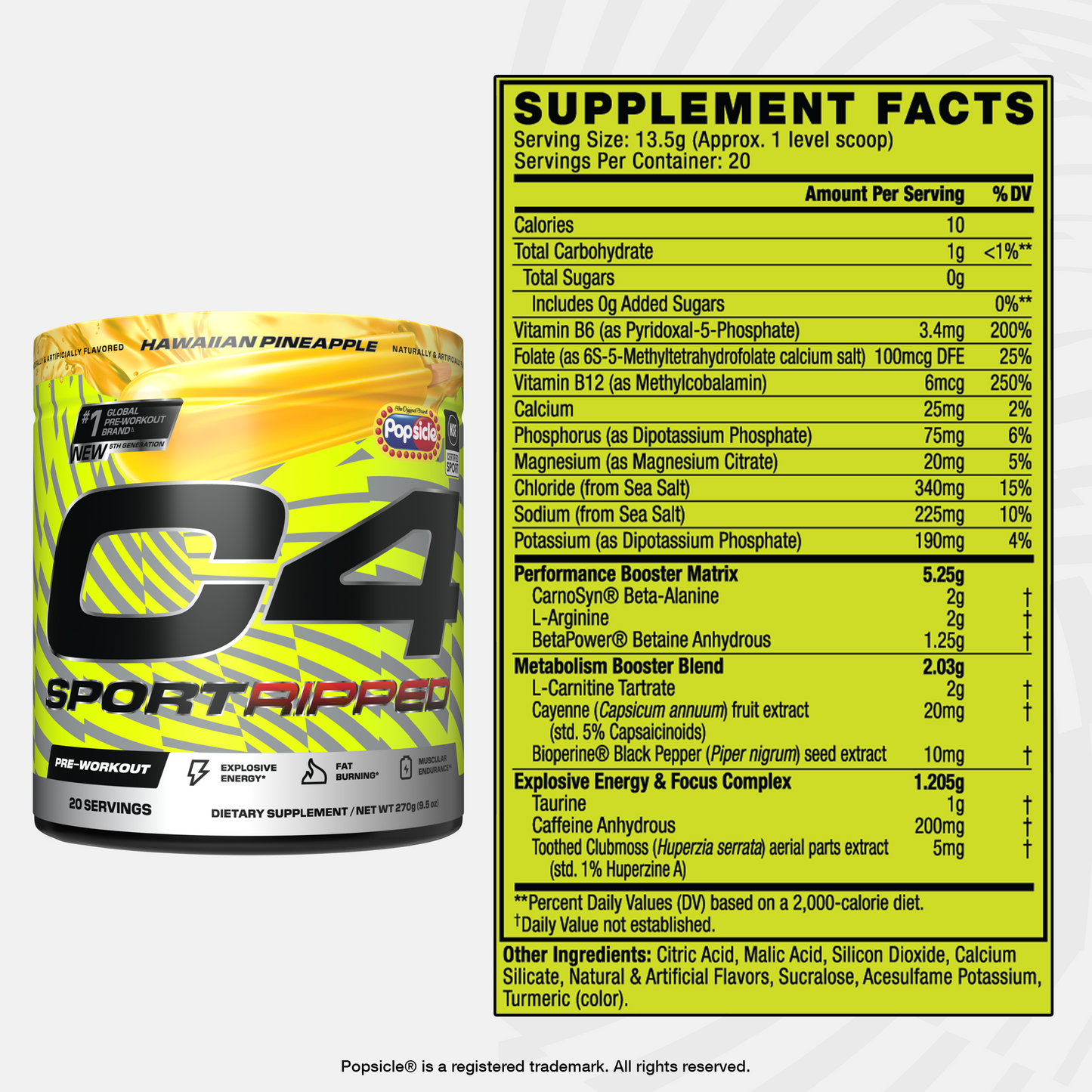 C4 Sport Ripped™ x Popsicle Pre-Workout