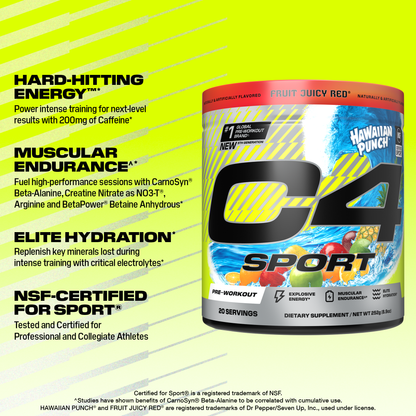 C4 Sport® x Hawaiian Punch Pre Workout Powder