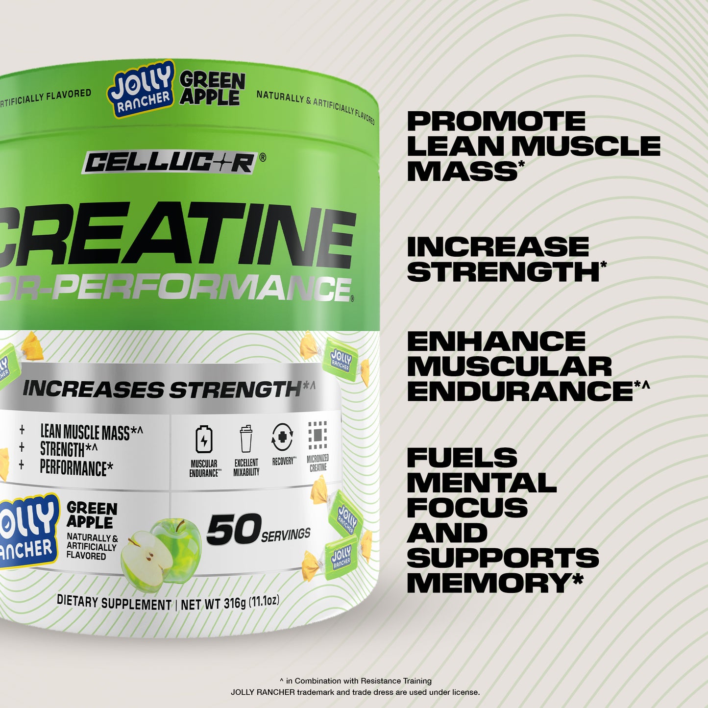 Cellucor® Jolly Rancher Flavored Cor-Performance® Creatine Powder