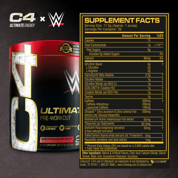 C4 Ultimate® X WWE® Pre Workout Powder View 5