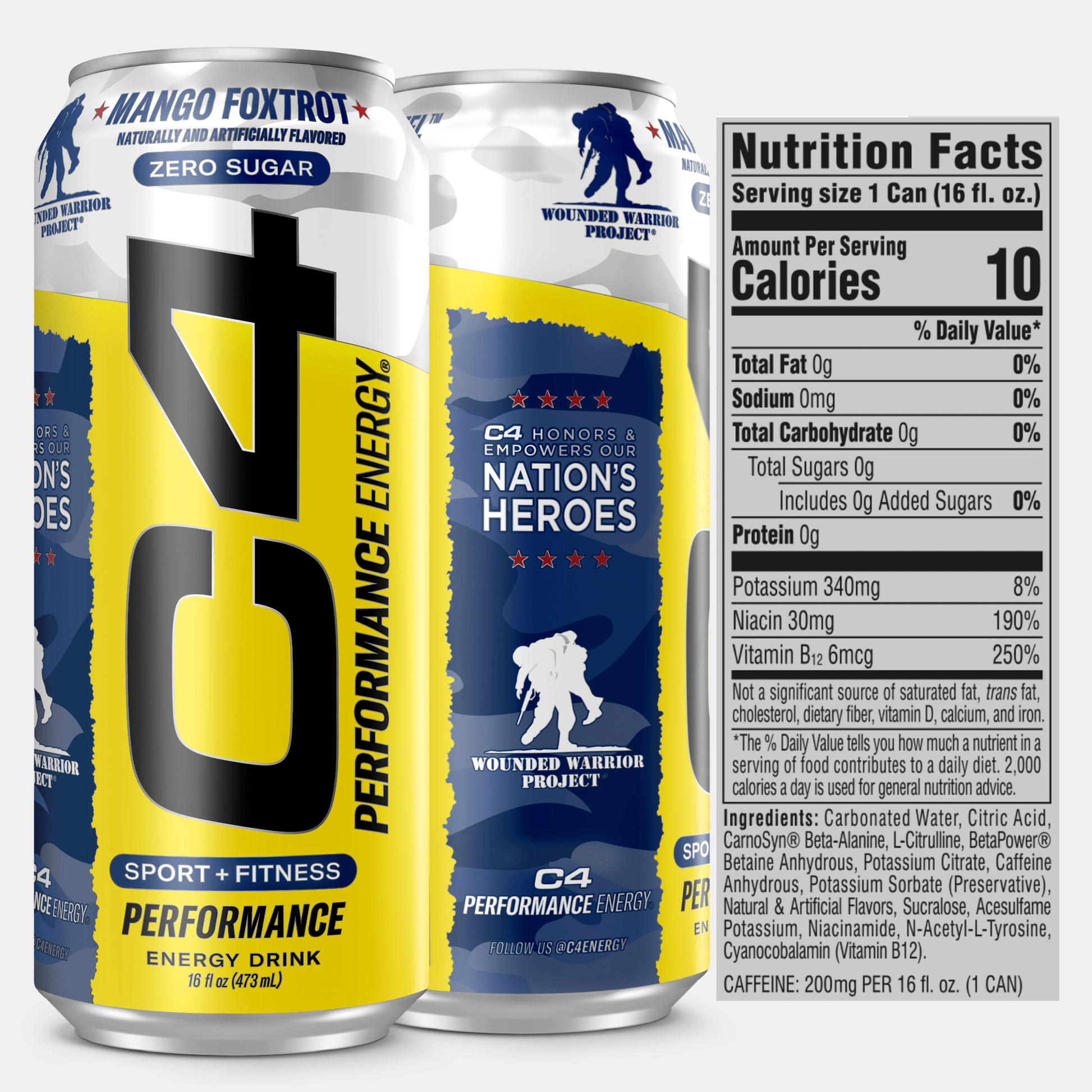 C4® X Wounded Warrior Project® Energy Drink View 3