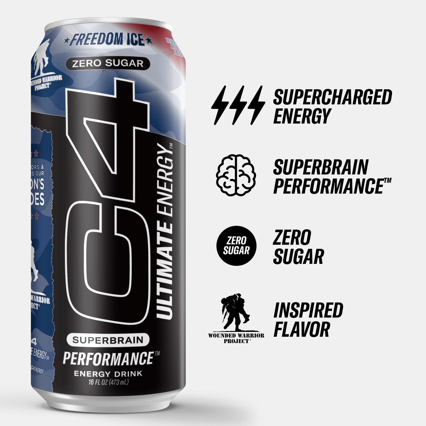 C4 Ultimate® Carbonated, Sugar Free Performance Energy 16oz (12-Pack)