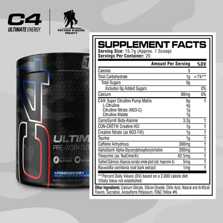 C4 Ultimate® X Wounded Warrior Project® Pre Workout Powder