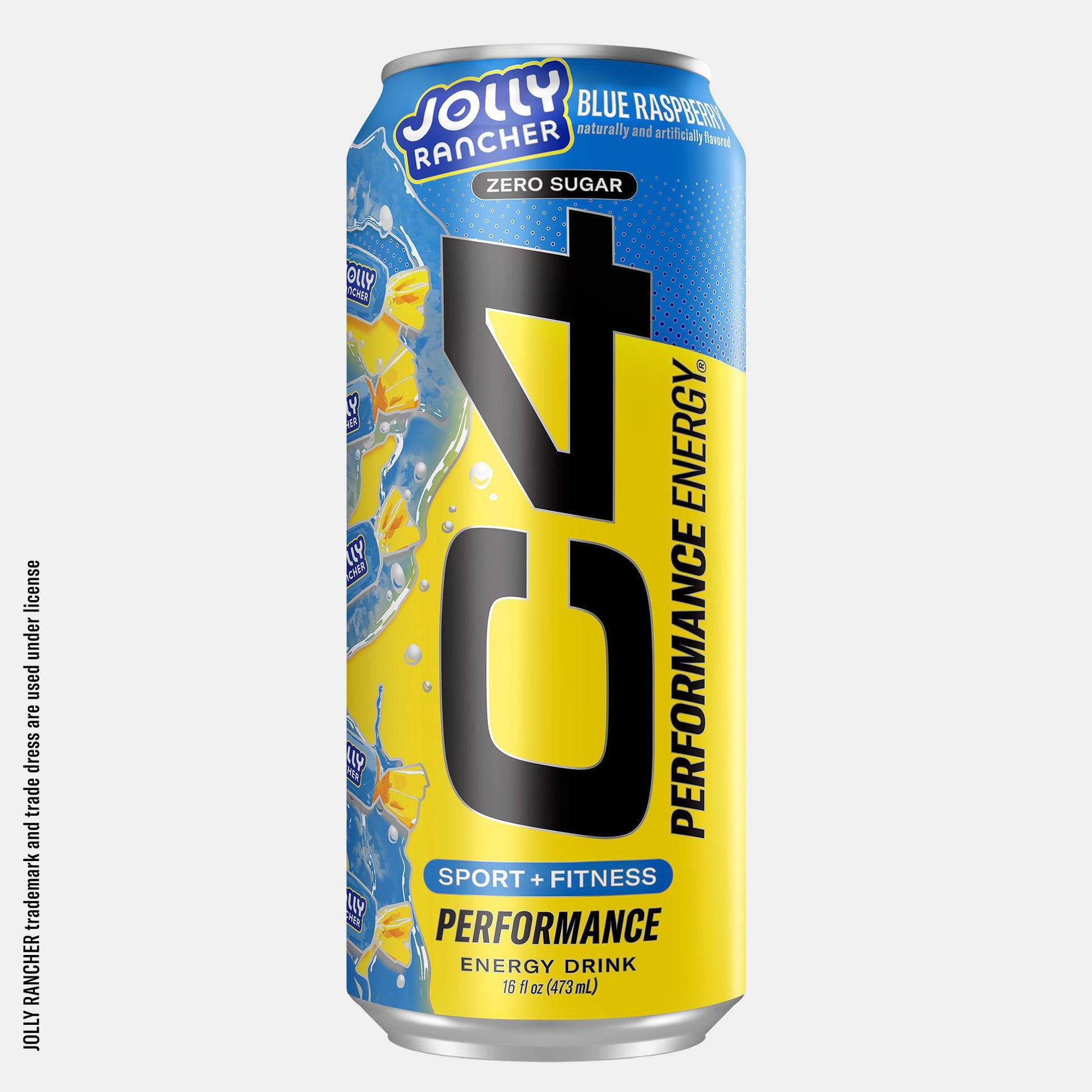 C4 Performance Energy Drink Blue Raspberry Jolly Rancher 16 Fl Oz
