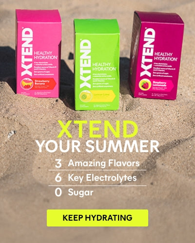 XTEND YOUR SUMMER 3 amazing flavors, 6 key electrolytes, 0 sugar, KEEP HYDRATING view image 3 of 3