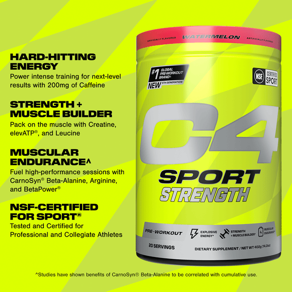 C4 Sport® Strength Pre Workout Powder View 2