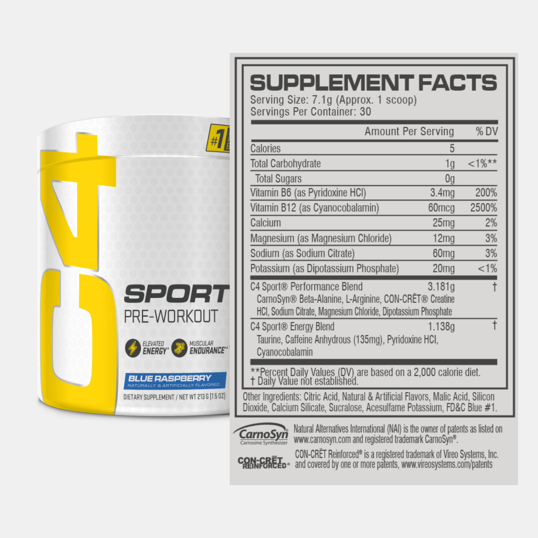 C4 Sport® Pre Workout Powder View 4