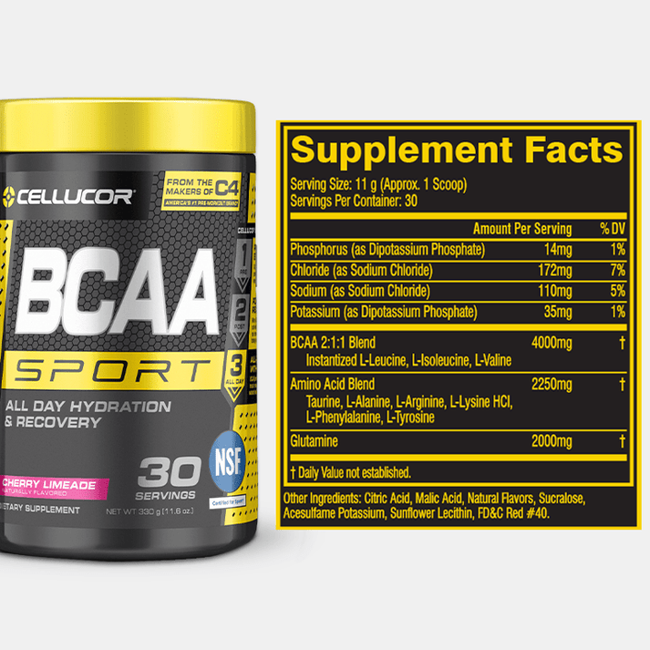 BCAA Sport Hydration & Recovery Powder Cellucor