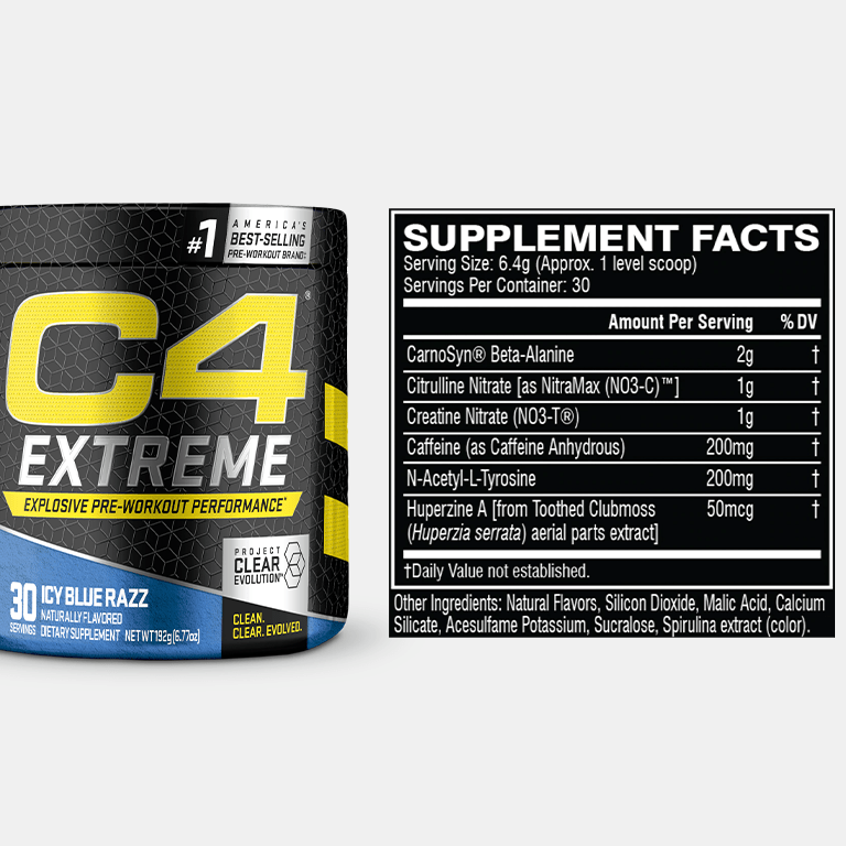 C4® Extreme Pre Workout Powder View 4