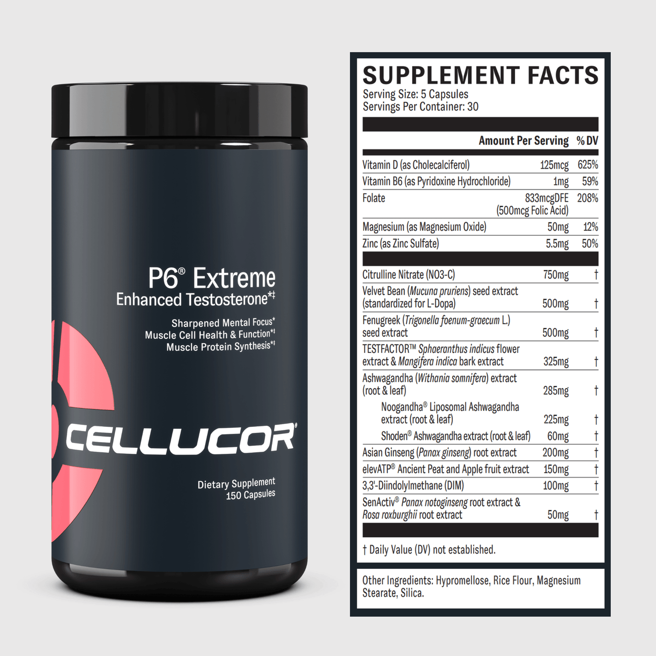 Cellucor® P6 Alpha Extreme Testosterone Booster