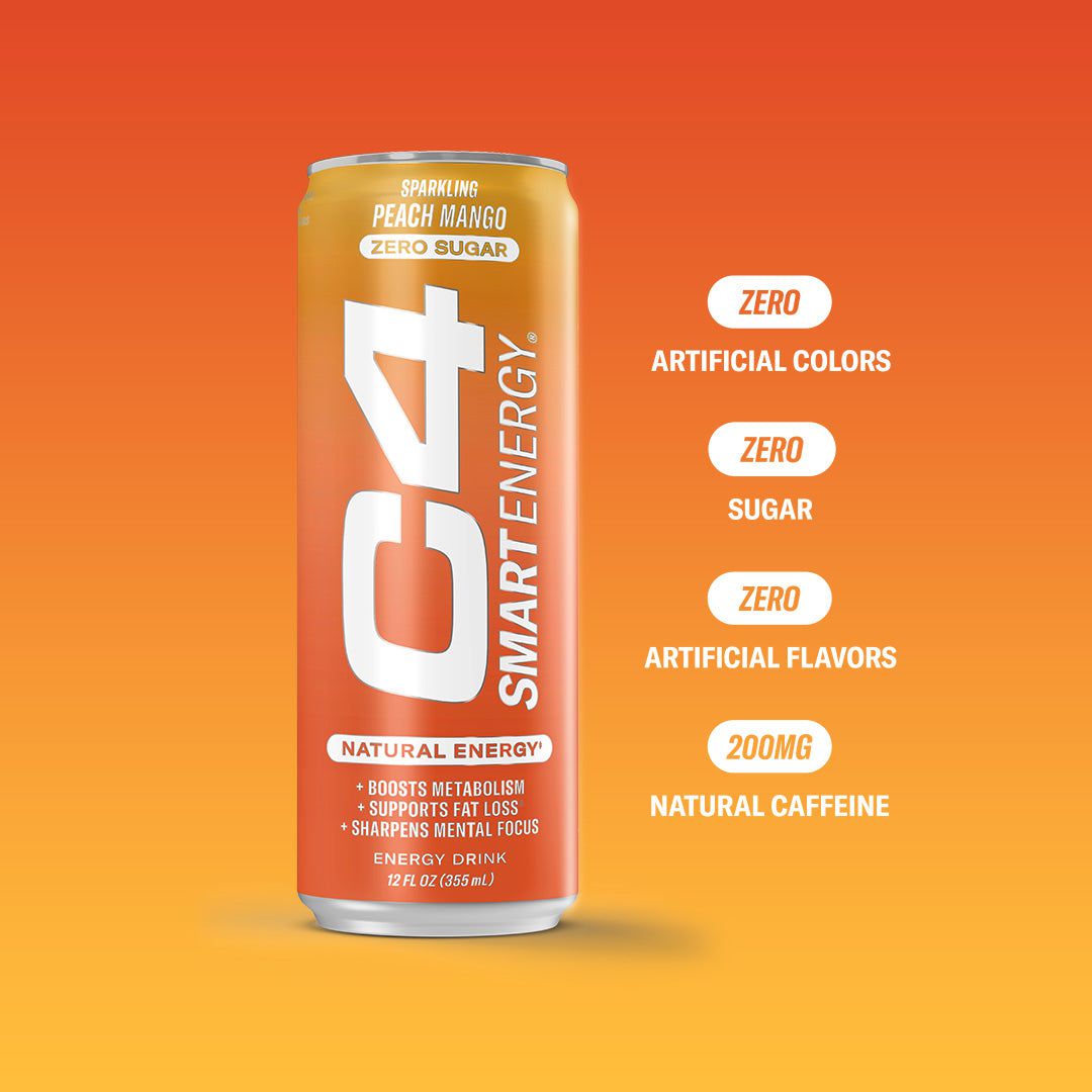 C4 Original Sugar Free Energy Drink 16oz (Pack of 12) | Cherry Limeade |  Pre Workout Performance Drink with No Artificial Colors or Dyes