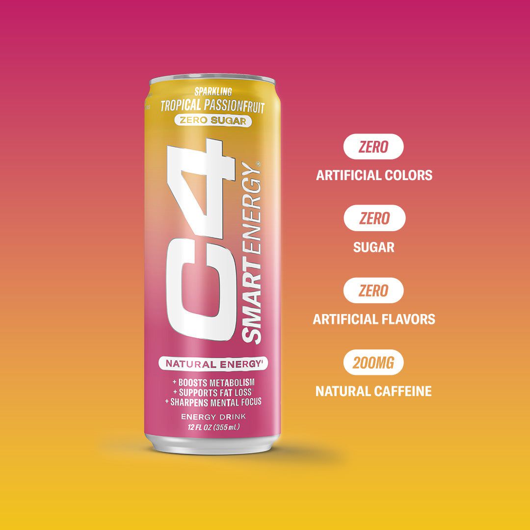 C4 Energy Drink, Anytime, Zero Sugar, Smart Energy, Electric Sour 16 oz, Shop