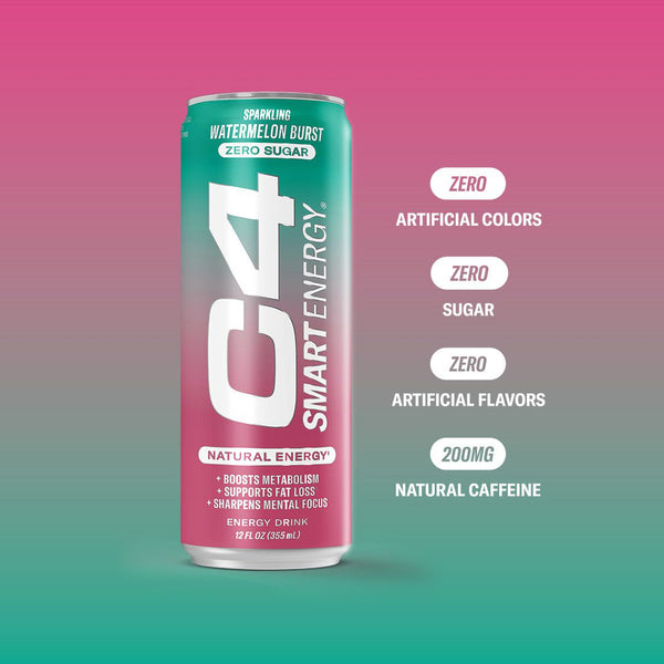 C4 Original Sugar Free Energy Drink 16oz (Pack of 12) | Cherry Limeade |  Pre Workout Performance Drink with No Artificial Colors or Dyes