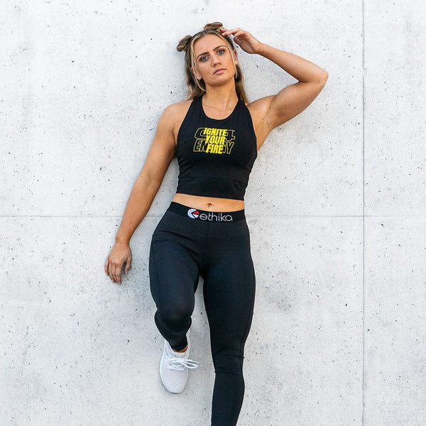 Women's Ignite Your Fire Crop Tank View 3