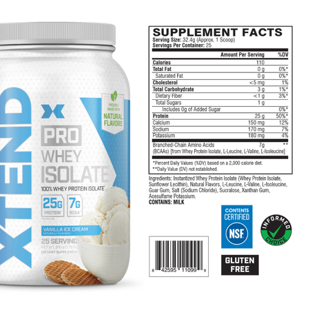 XTEND Pro Whey Isolate Protein Powder