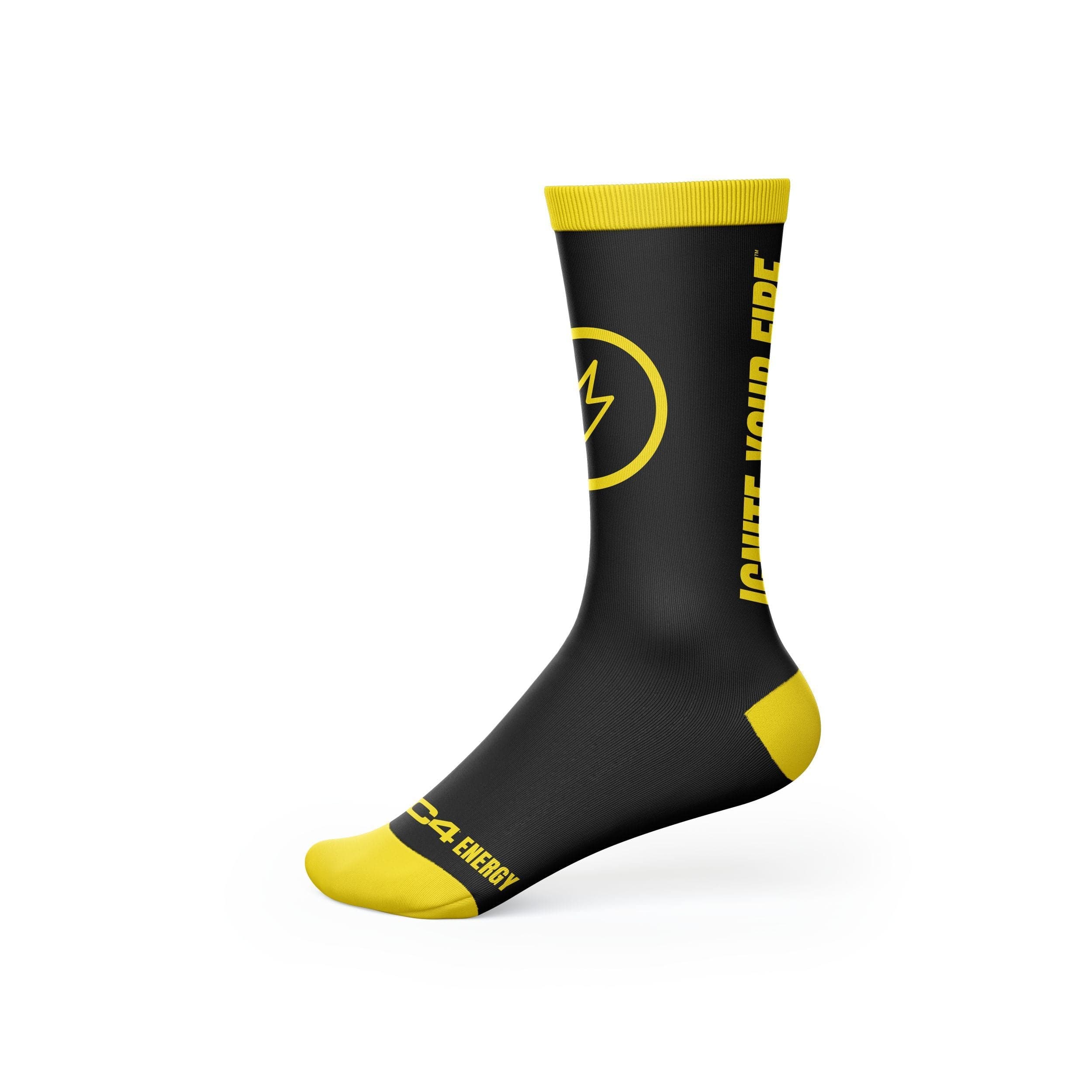 Yellow athletic shop socks