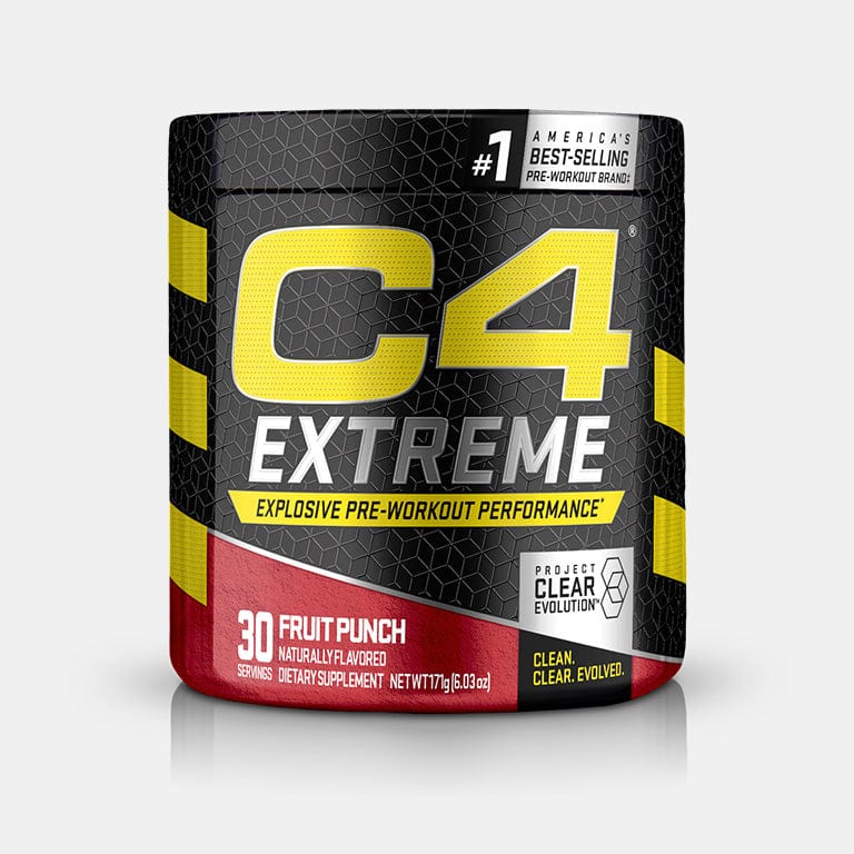 c4 extreme pre workout powder, fruit punch, 30 servings