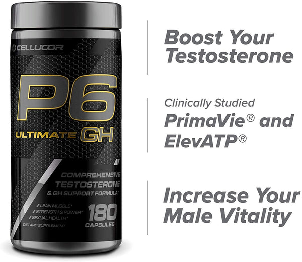P6 Ultimate GH Testosterone Booster - test booster benefits View 3